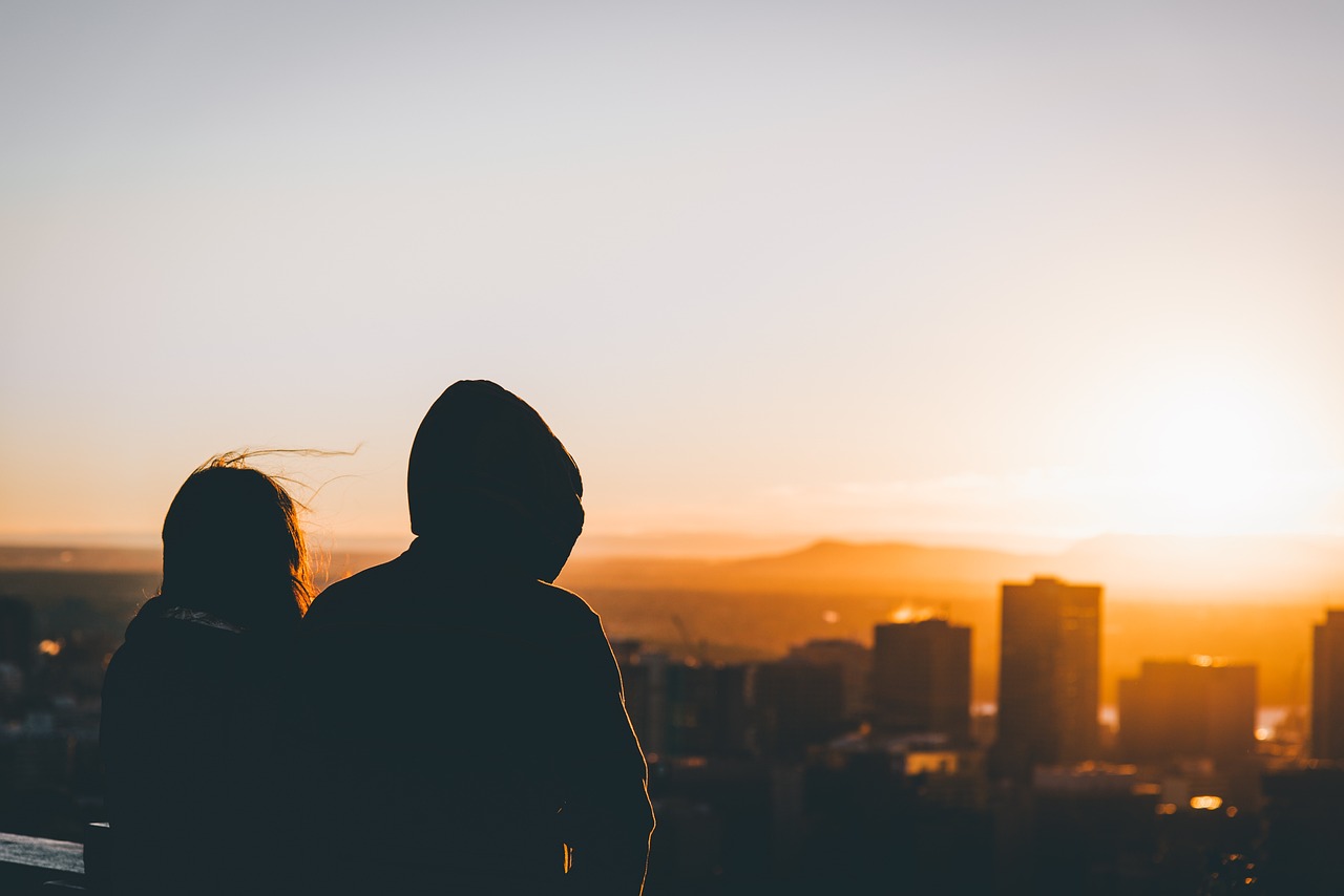 Couple at sunset